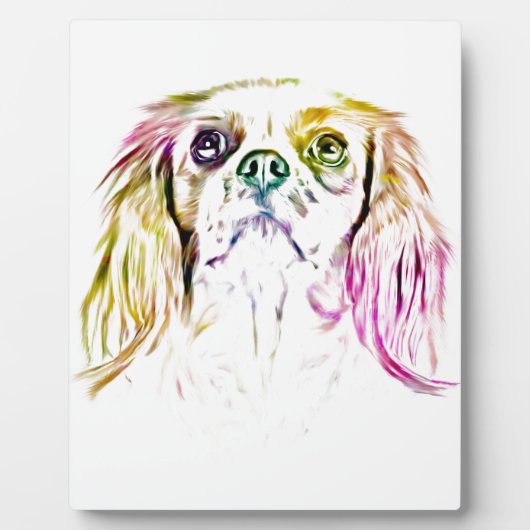 Cavalier King Charles Spaniel Dog Art Painting Fotoplaat (Voorkant)