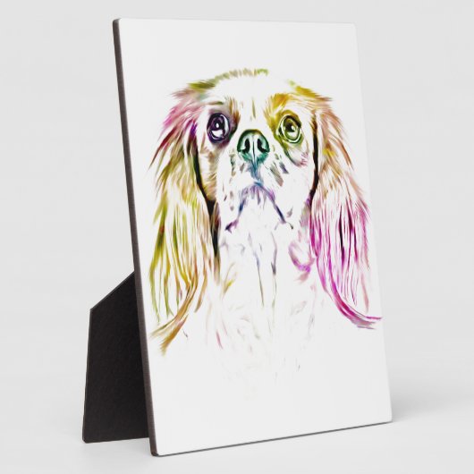 Cavalier King Charles Spaniel Dog Art Painting Fotoplaat (Zijkant)