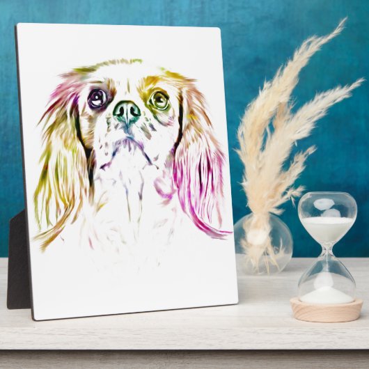 Cavalier King Charles Spaniel Dog Art Painting Fotoplaat (Zijkant)