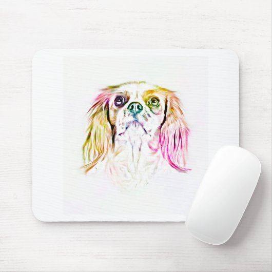 Cavalier King Charles Spaniel Dog Art Painting Muismat (Met muis)
