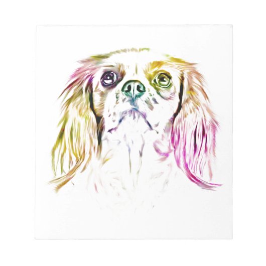 Cavalier King Charles Spaniel Dog Art Painting Notitieblok (Voorkant)
