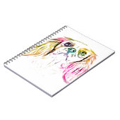 Cavalier King Charles Spaniel Dog Art Painting Notitieboek (Linkerzijde)