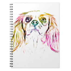 Cavalier King Charles Spaniel Dog Art Painting Notitieboek