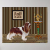 Cavalier King Charles Spaniel Dog Art Poster (Voorkant)
