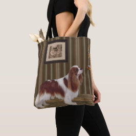 Cavalier King Charles Spaniel Dog Art Tote Bag