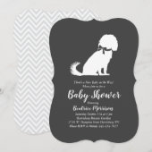 Cavalier King Charles Spaniel Dog Baby shower Kaart (Voorkant / Achterkant)