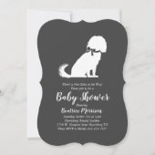 Cavalier King Charles Spaniel Dog Baby shower Kaart (Voorkant)