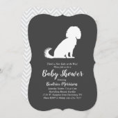 Cavalier King Charles Spaniel Dog Baby shower Kaart (Voorkant / Achterkant)
