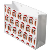 Cavalier King Charles Spaniel Dog Breed Christmas Groot Cadeauzakje (Voorkant Gekanteld)