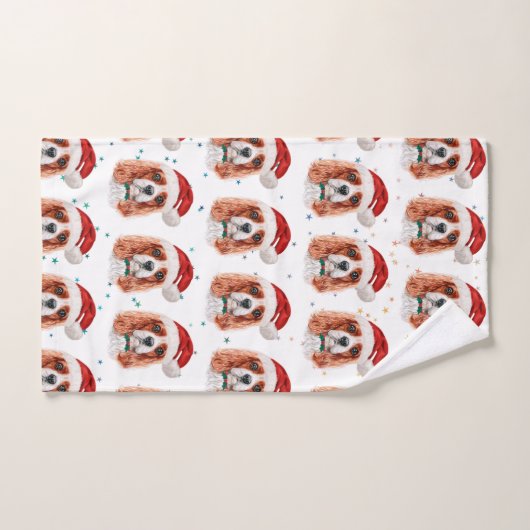 Cavalier King Charles Spaniel Dog Breed Christmas Handdoek (Handdoek)