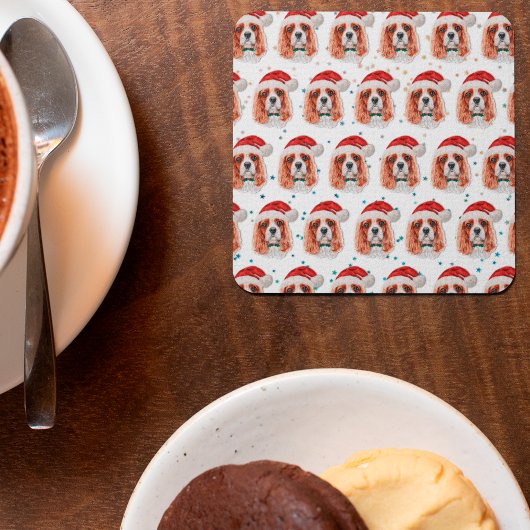 Cavalier King Charles Spaniel Dog Breed Christmas Kartonnen Onderzetters