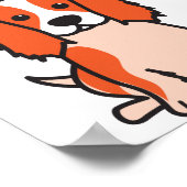 Cavalier King Charles Spaniel Dog Cartoon Poster (Hoek)