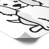 Cavalier King Charles Spaniel Dog Cartoon Poster (Hoek)