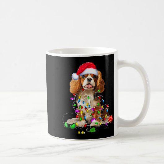 Cavalier King Charles Spaniel Dog Christmas Orname Koffiemok (Rechts)