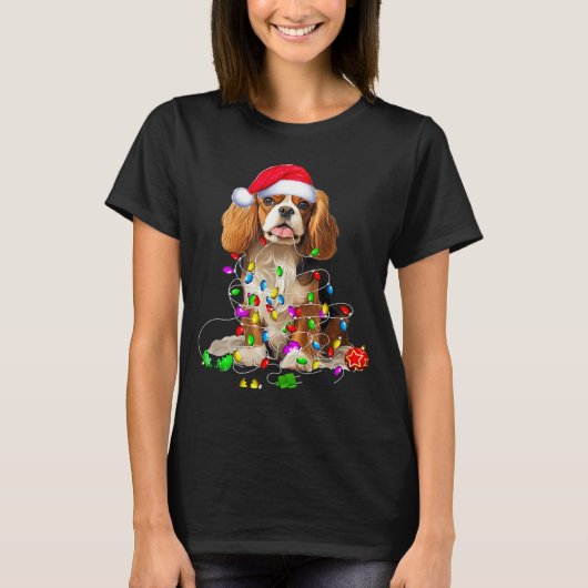 Cavalier King Charles Spaniel Dog Christmas Orname T-shirt (Voorkant)