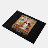 Cavalier King Charles Spaniel Dog Coffee Deurmat (Schuin)