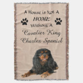 Cavalier King Charles Spaniel Dog Deken (Voorkant Verticaal)