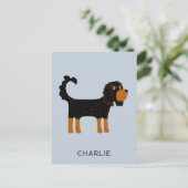 Cavalier King Charles Spaniel Dog gepersonaliseerd Briefkaart (Staand voorkant)