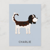 Cavalier King Charles Spaniel Dog gepersonaliseerd Briefkaart (Voorkant)