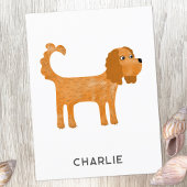 Cavalier King Charles Spaniel Dog gepersonaliseerd Briefkaart