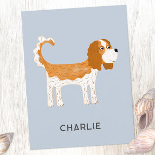 Cavalier King Charles Spaniel Dog gepersonaliseerd Briefkaart