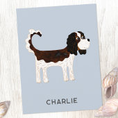 Cavalier King Charles Spaniel Dog gepersonaliseerd Briefkaart