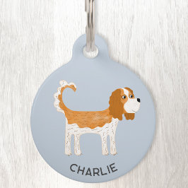 Cavalier King Charles Spaniel Dog gepersonaliseerd Huisdierpenning