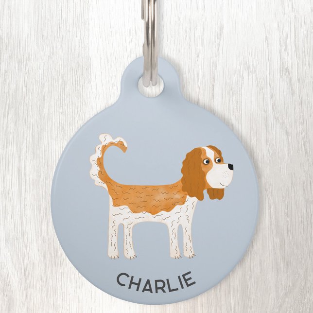 Cavalier King Charles Spaniel Dog gepersonaliseerd Huisdierpenning (Creator heeft geüpload)