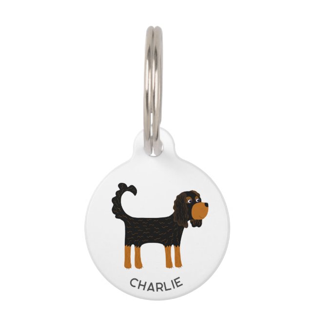 Cavalier King Charles Spaniel Dog gepersonaliseerd Huisdierpenning (Voorkant)