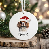 Cavalier King Charles Spaniel Dog gepersonaliseerd Keramisch Ornament