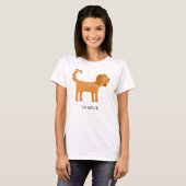 Cavalier King Charles Spaniel Dog gepersonaliseerd T-shirt (Voorkant volledig)
