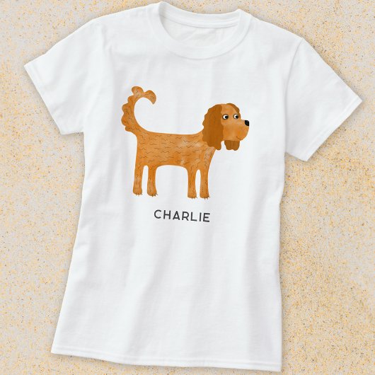 Cavalier King Charles Spaniel Dog gepersonaliseerd T-shirt
