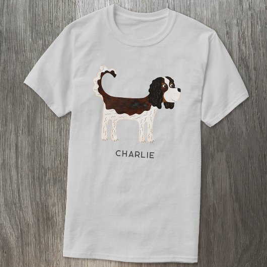 Cavalier King Charles Spaniel Dog gepersonaliseerd T-shirt