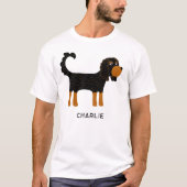Cavalier King Charles Spaniel Dog gepersonaliseerd T-shirt (Voorkant)