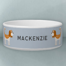 Cavalier King Charles Spaniel Dog gepersonaliseerd Voerbakje