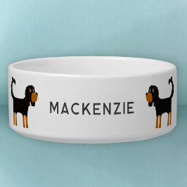 Cavalier King Charles Spaniel Dog gepersonaliseerd Voerbakje