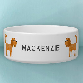 Cavalier King Charles Spaniel Dog gepersonaliseerd Voerbakje