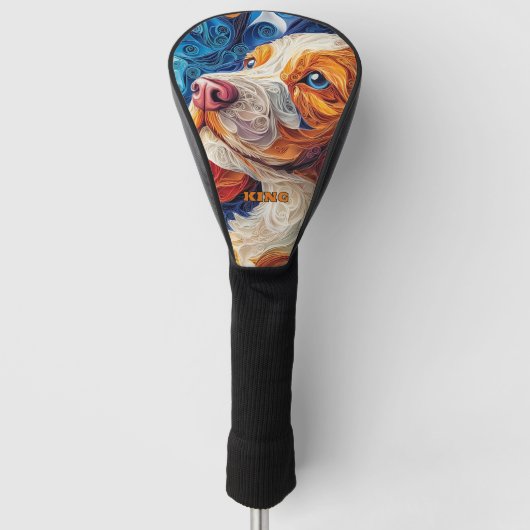Cavalier King Charles Spaniel Dog Golfheadcover (Voorkant)