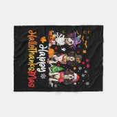 Cavalier King Charles Spaniel Dog Halloween Fleece Deken (Voorkant (Horizontaal))