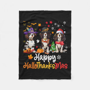 Cavalier King Charles Spaniel Dog Halloween Fleece Deken