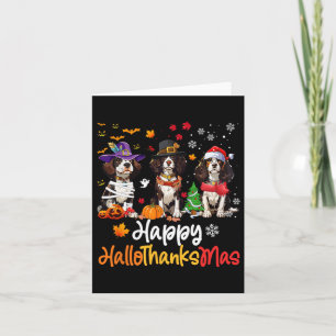 Cavalier King Charles Spaniel Dog Halloween Kaart