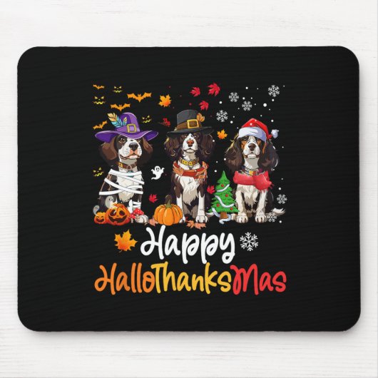 Cavalier King Charles Spaniel Dog Halloween Muismat (Voorkant)