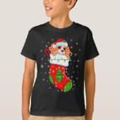 Cavalier King Charles Spaniel Dog in kerstmis Soc T-shirt (Voorkant)