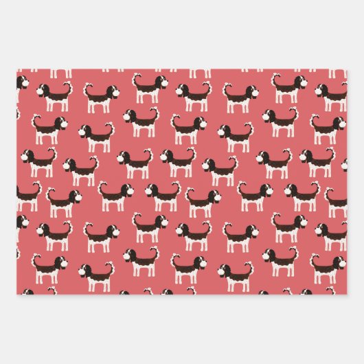 Cavalier King Charles Spaniel Dog Inpakpapier Vel (Voorkant 2)