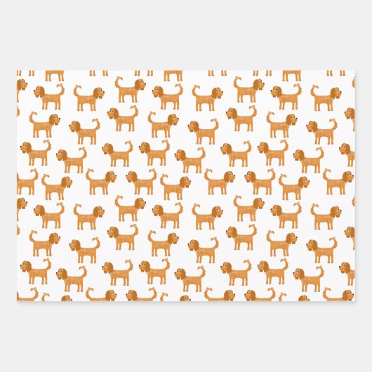 Cavalier King Charles Spaniel Dog Inpakpapier Vel (Voorkant 3)