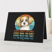 Cavalier King Charles Spaniel Dog Kaart (Achterkant)