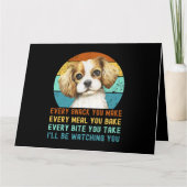 Cavalier King Charles Spaniel Dog Kaart (Voorkant)
