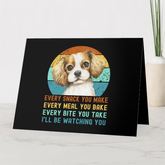 Cavalier King Charles Spaniel Dog Kaart (Voorkant)