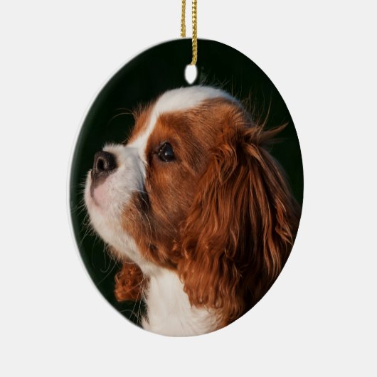 Cavalier King Charles Spaniel Dog Keramisch Ornament (Rechts)