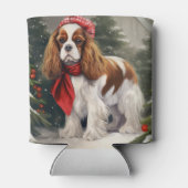 Cavalier King Charles Spaniel Dog Kerstmis Blikjeskoeler (Achterkant)